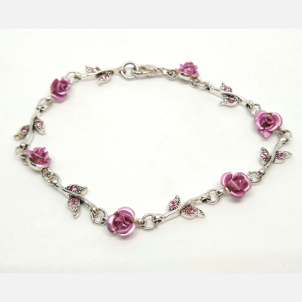 Purple lilac bracelet